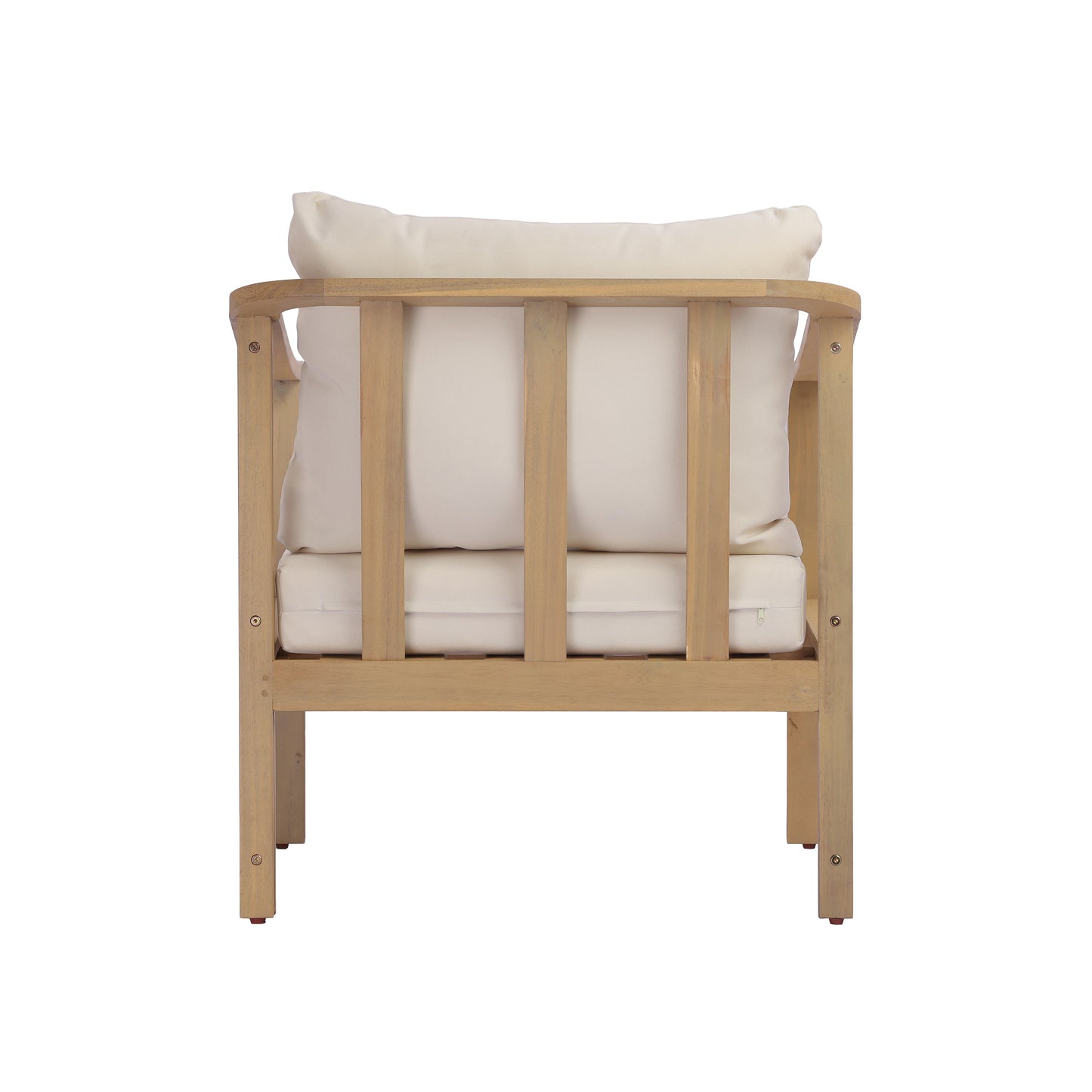 Acacia Wood Patio Furniture Club Chair with Soft Cushion