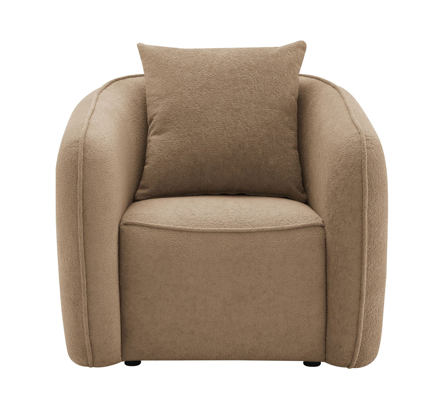 Keith Chenille Armchair With 1 Matching Color Toss Pillow