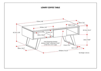 Lowry - Handcrafted Coffee Table