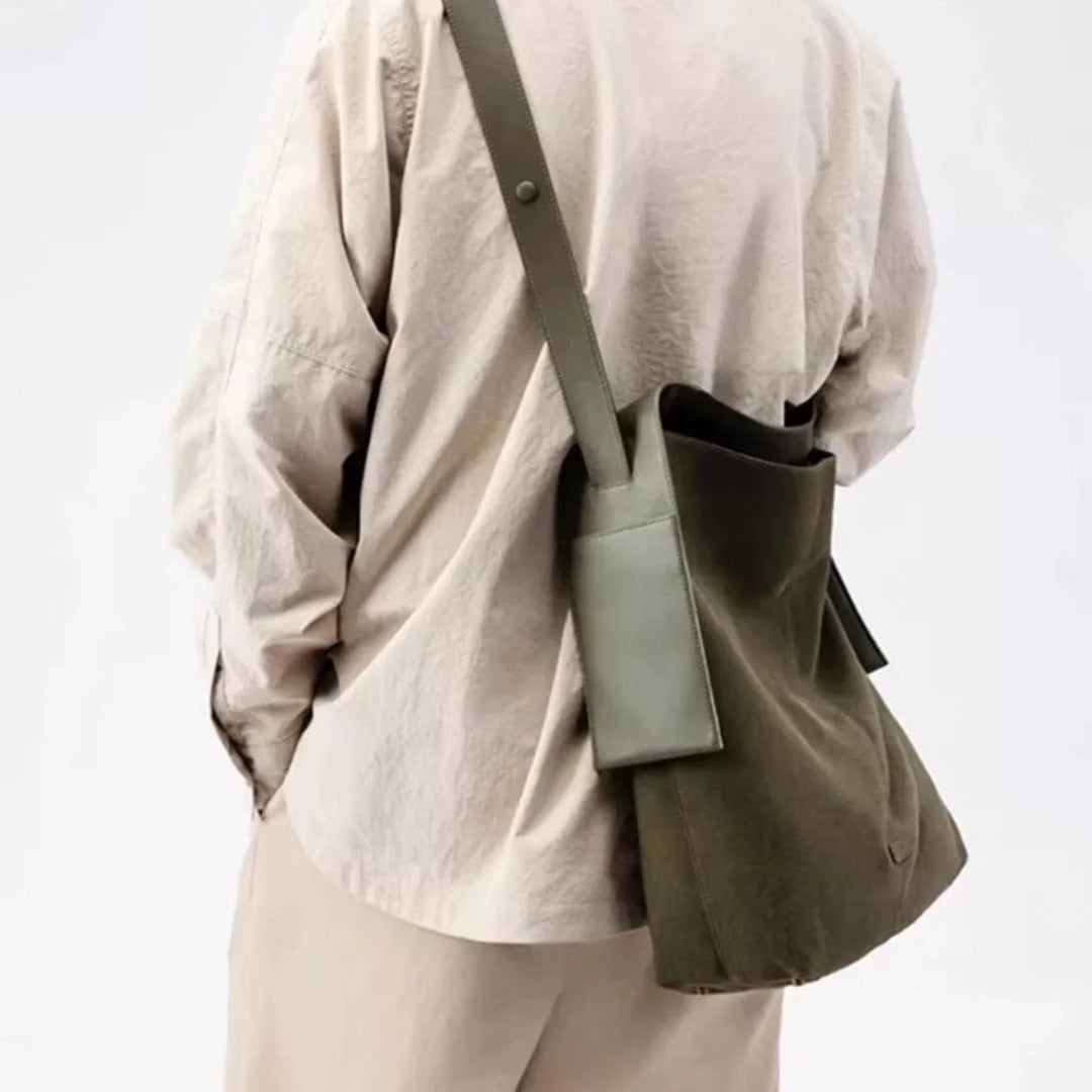 Suede large capacity commuter slouch purse, solid color shoulder bag, casual hobo bag
