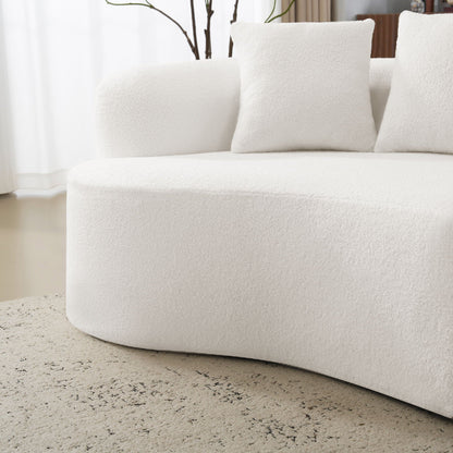 Curved 4 Seater Full Compression Sponge Sofa