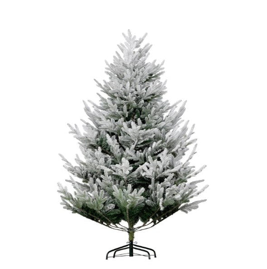 Flocked Hinged Christmas Tree