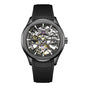 Mens Watch With A Transparent Mechanical Skeleton Dial