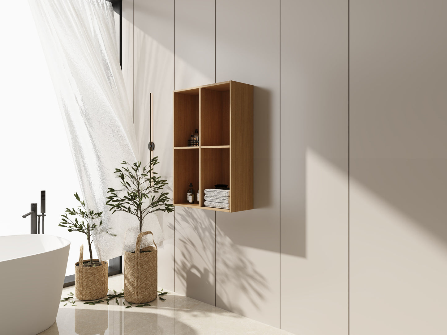 24 Inch Small Wall Mounted Storage Shelves