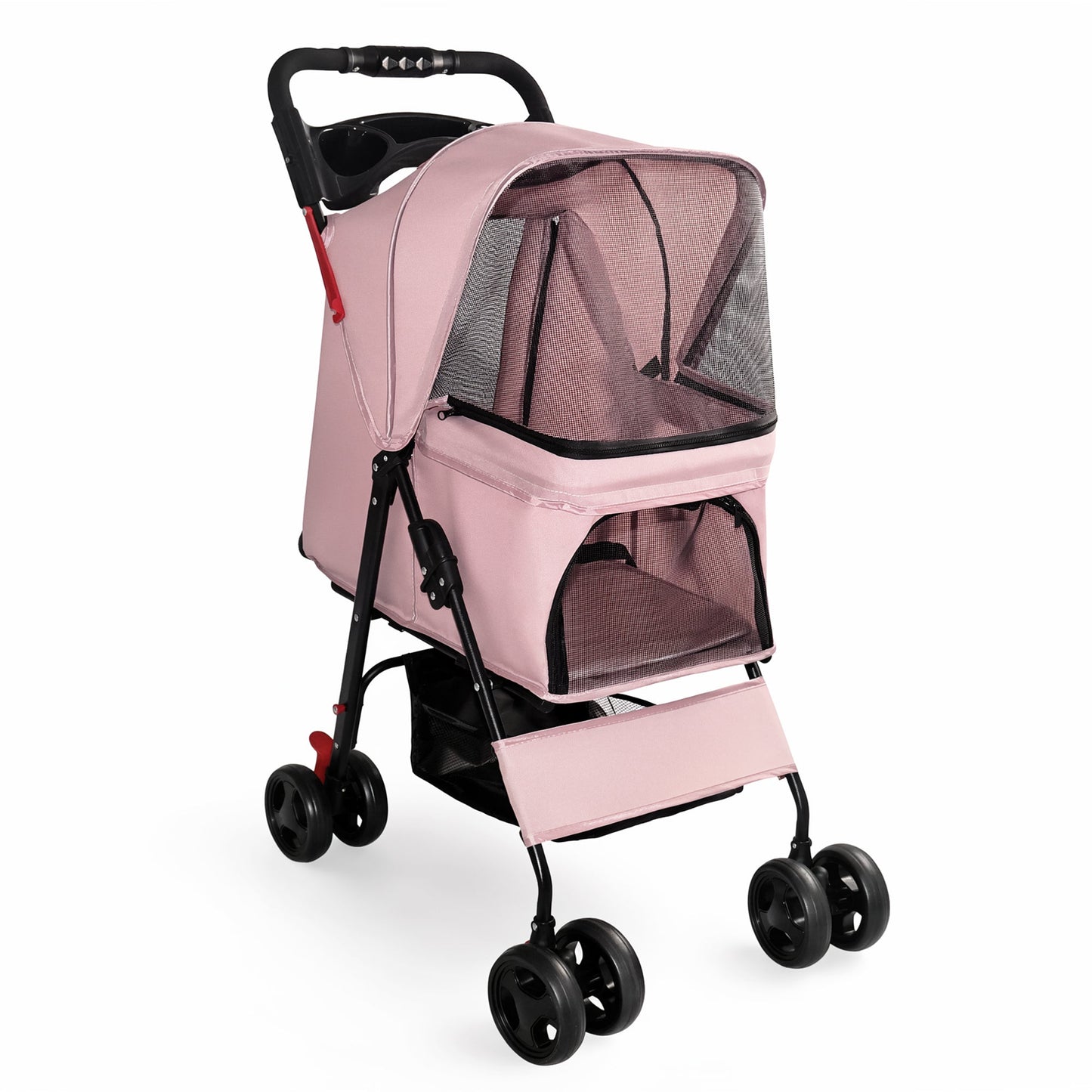 Foldable Pet Stroller for Small Dogs and Cats Under 28 lbs