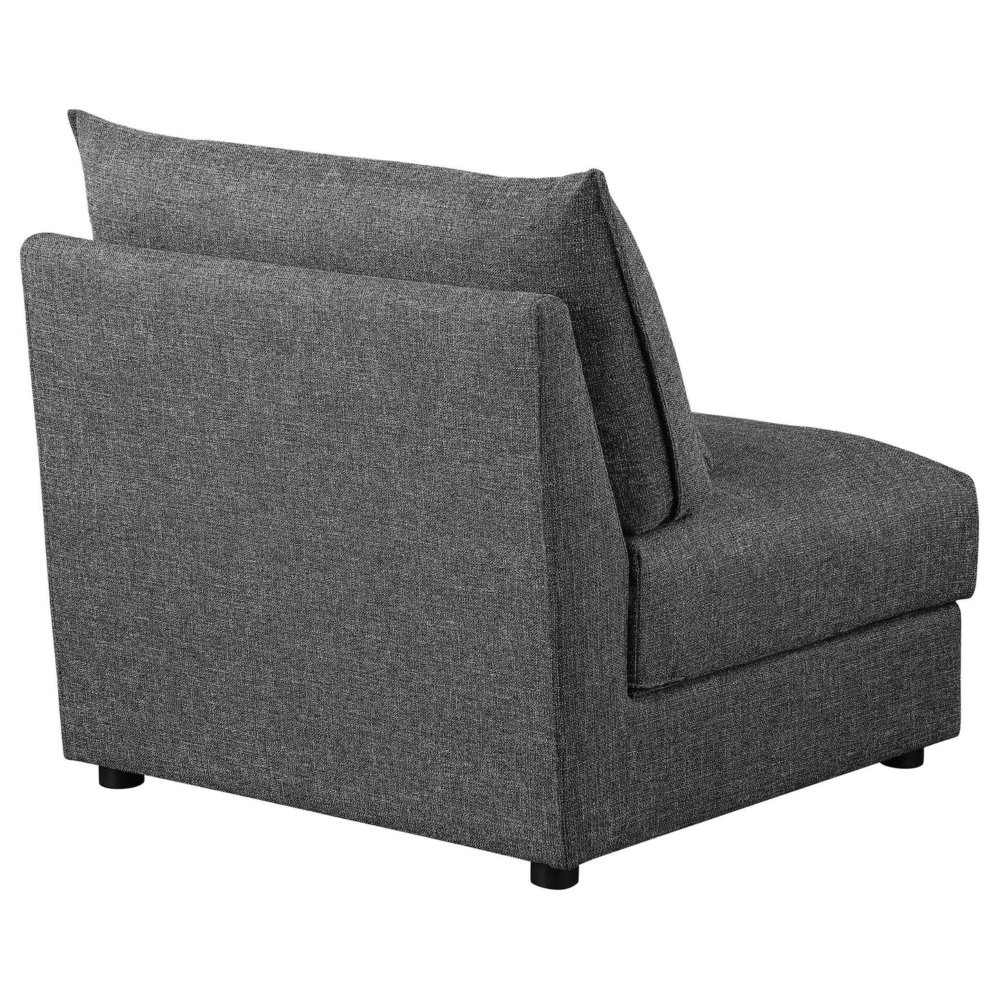 Wakefield - Upholstered Armless Slipper Chair - Black
