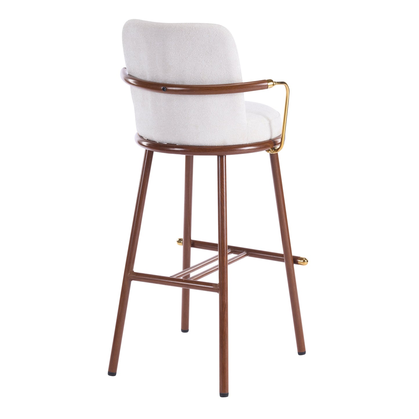 Chaya Indoor Upholstered Bar Stool with Metal Frame