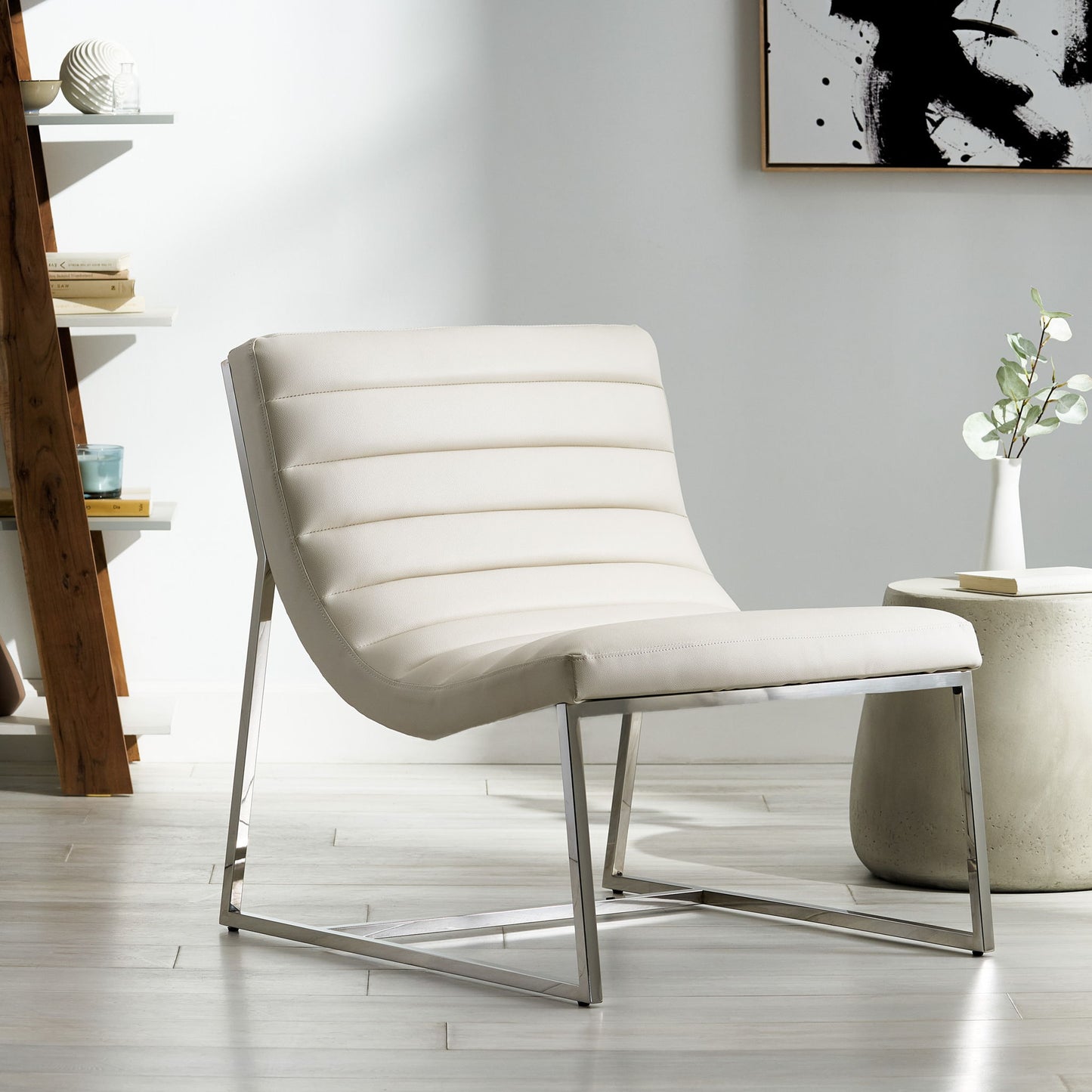 Wilmouth Roll Occasional Chair - White