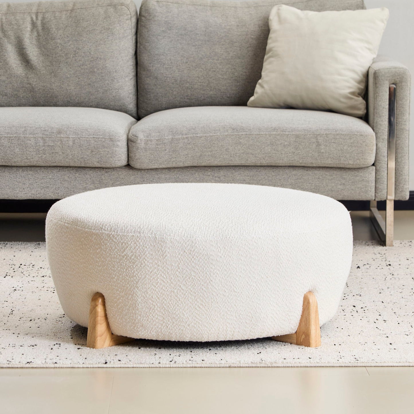 Modish Round Ottoman