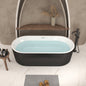 59" Linear Acrylic Freestanding Soaker Bathtub