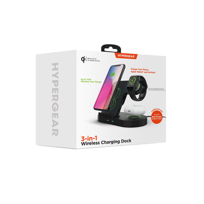 HyperGear 3-in-1 Wireless Charging Dock