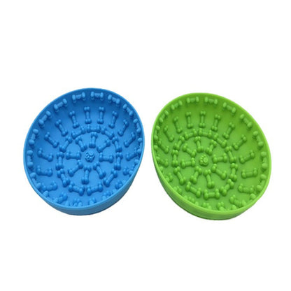 Suction Cup Non-slip Silicone Pet Slow Feeding Bowl