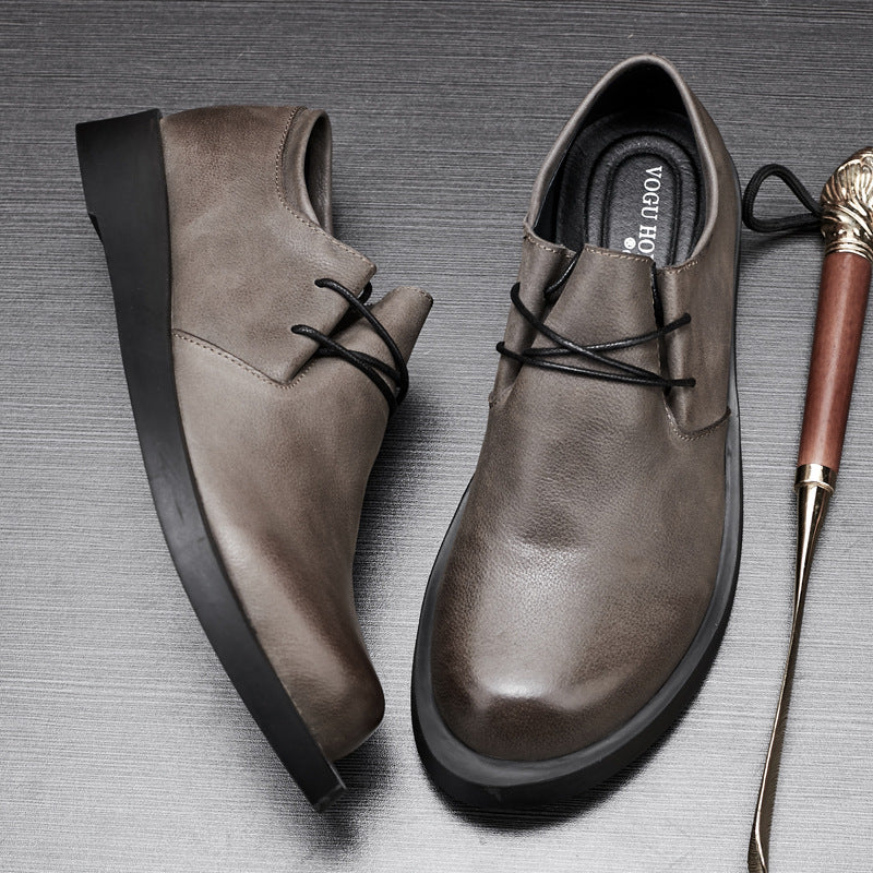 Mens Breathable Casual Leather Shoes