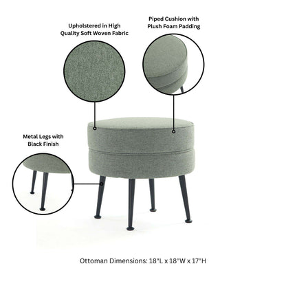 Bailey - Accent Ottoman
