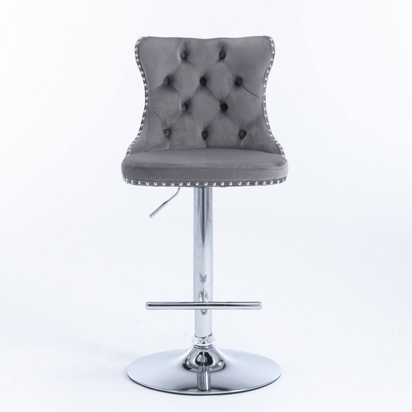 Swivel Adjustable Height Barstools Set of 2