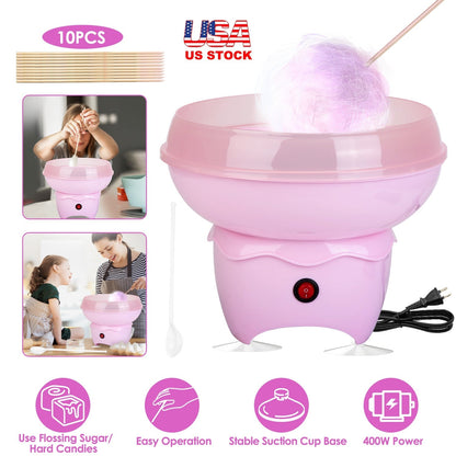 Cotton Candy Maker Portable Cotton Candy Machine Electric Cotton Candy Express_x000B__x000B_for Kids Christmas Gift Birthday