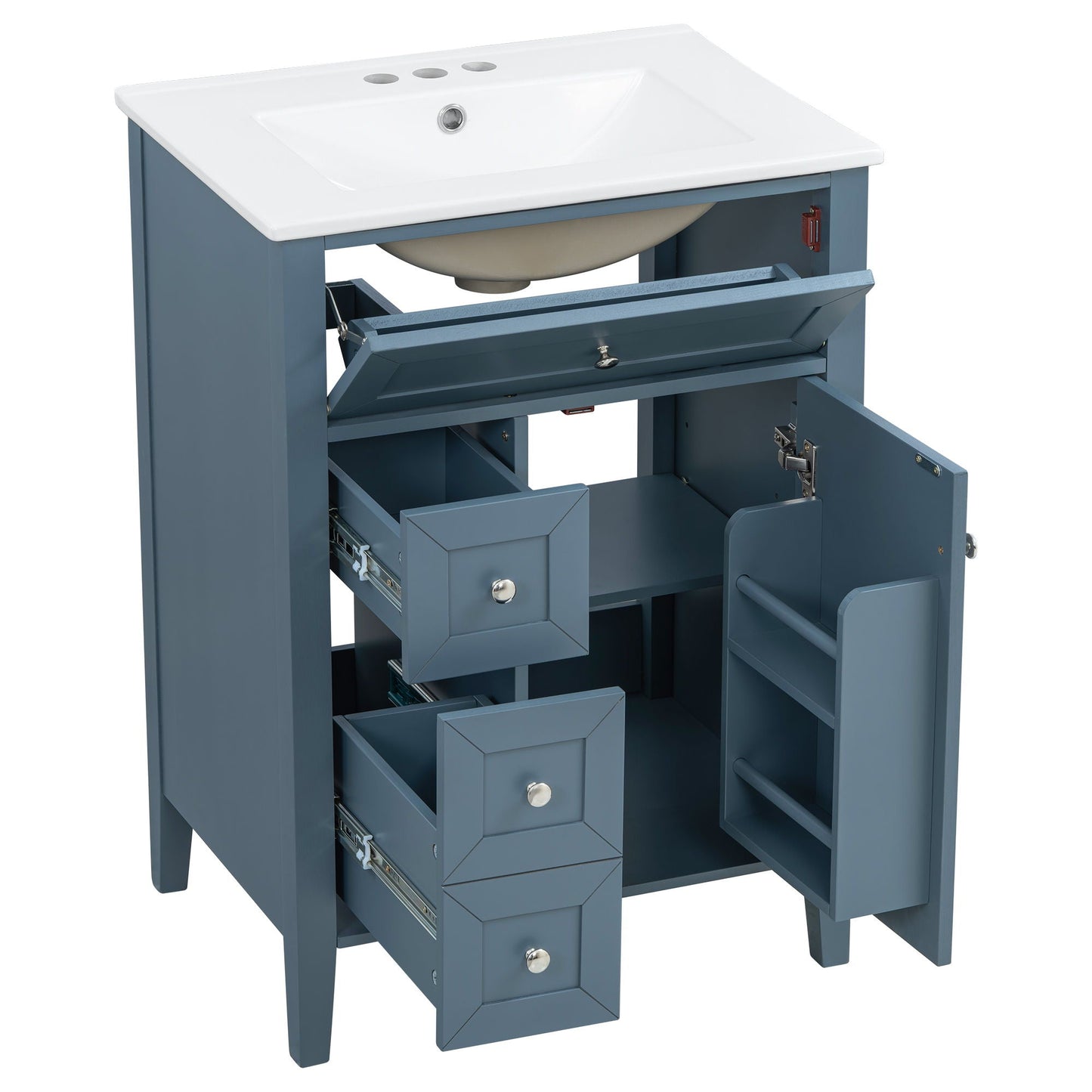 Bathroom Vanity With Sink, Soft Closing Cabinet