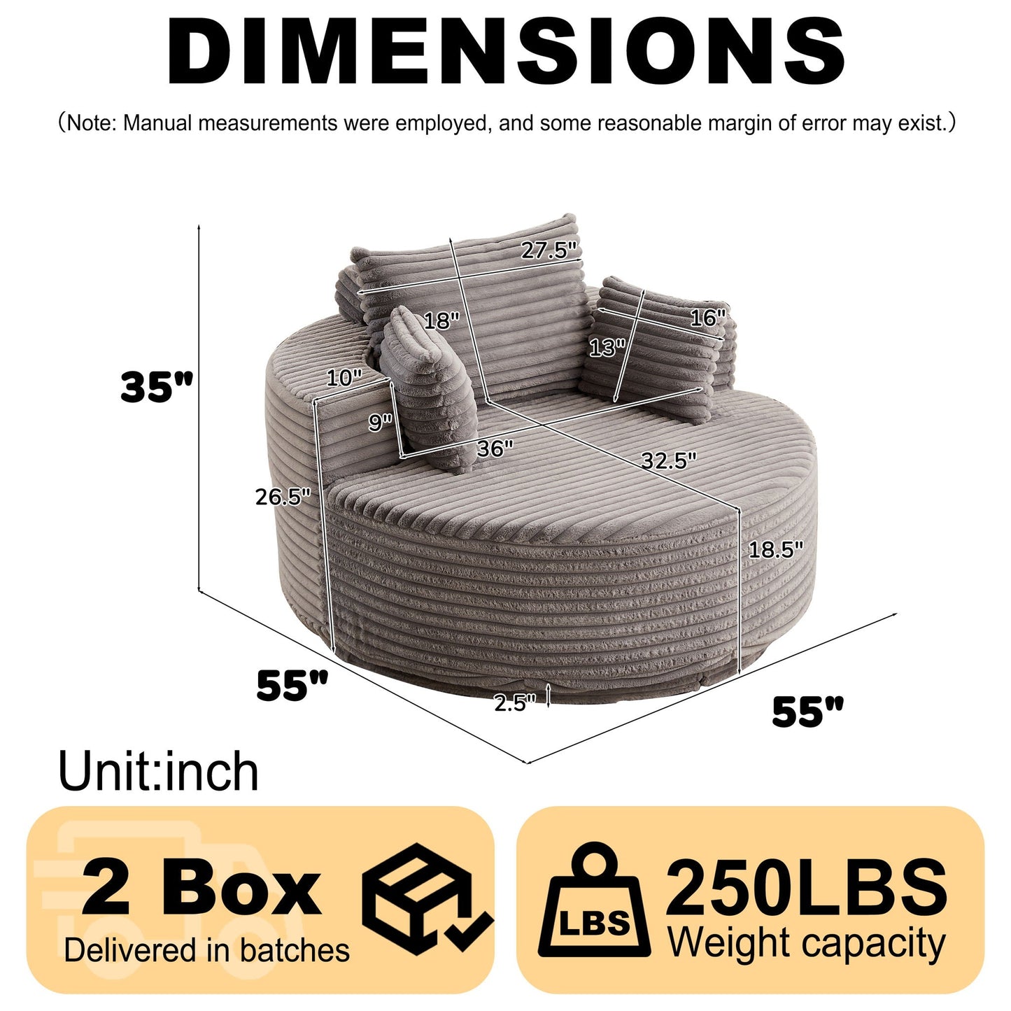 Single Sofa, Sleeper Chair For Living Room
