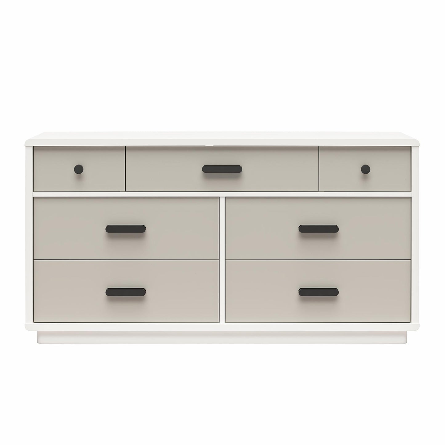 Valencia - 7 Drawer Wide Dresser - Taupe