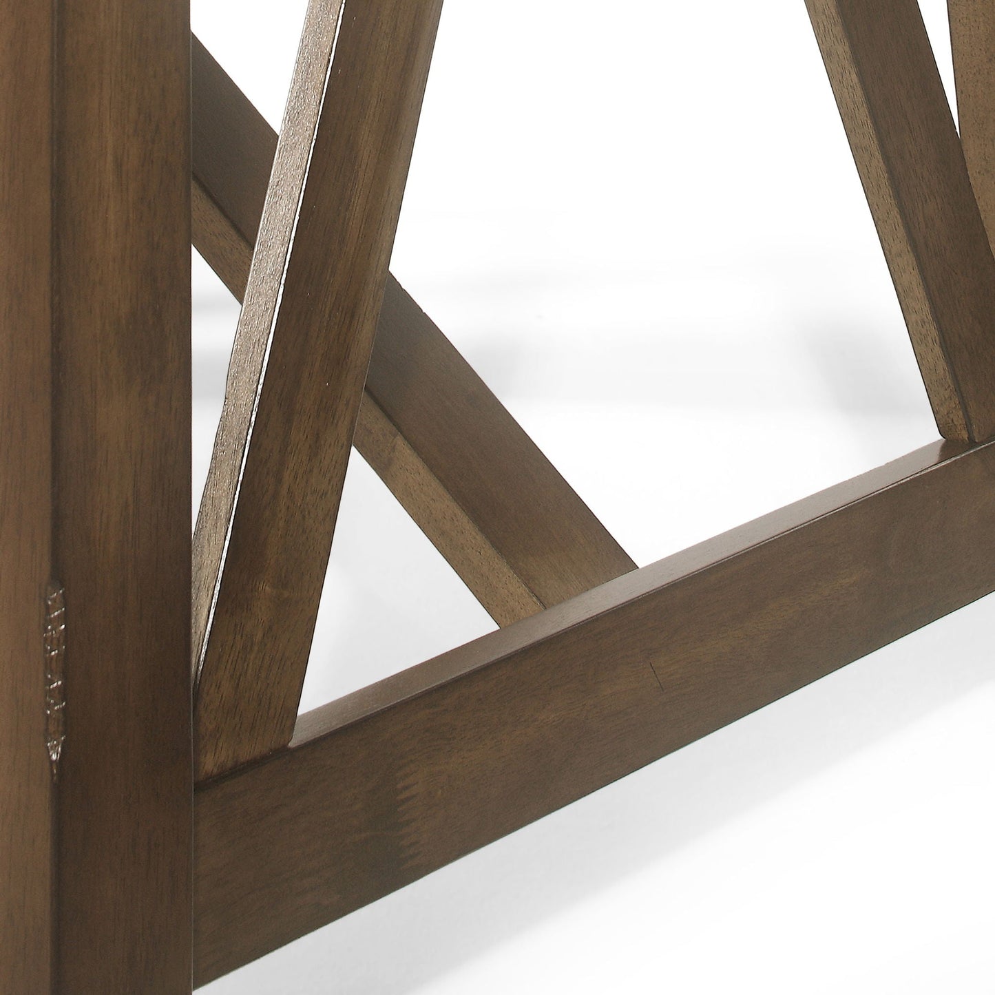 Farmhouse Style Dining Table With Wood-Like Top