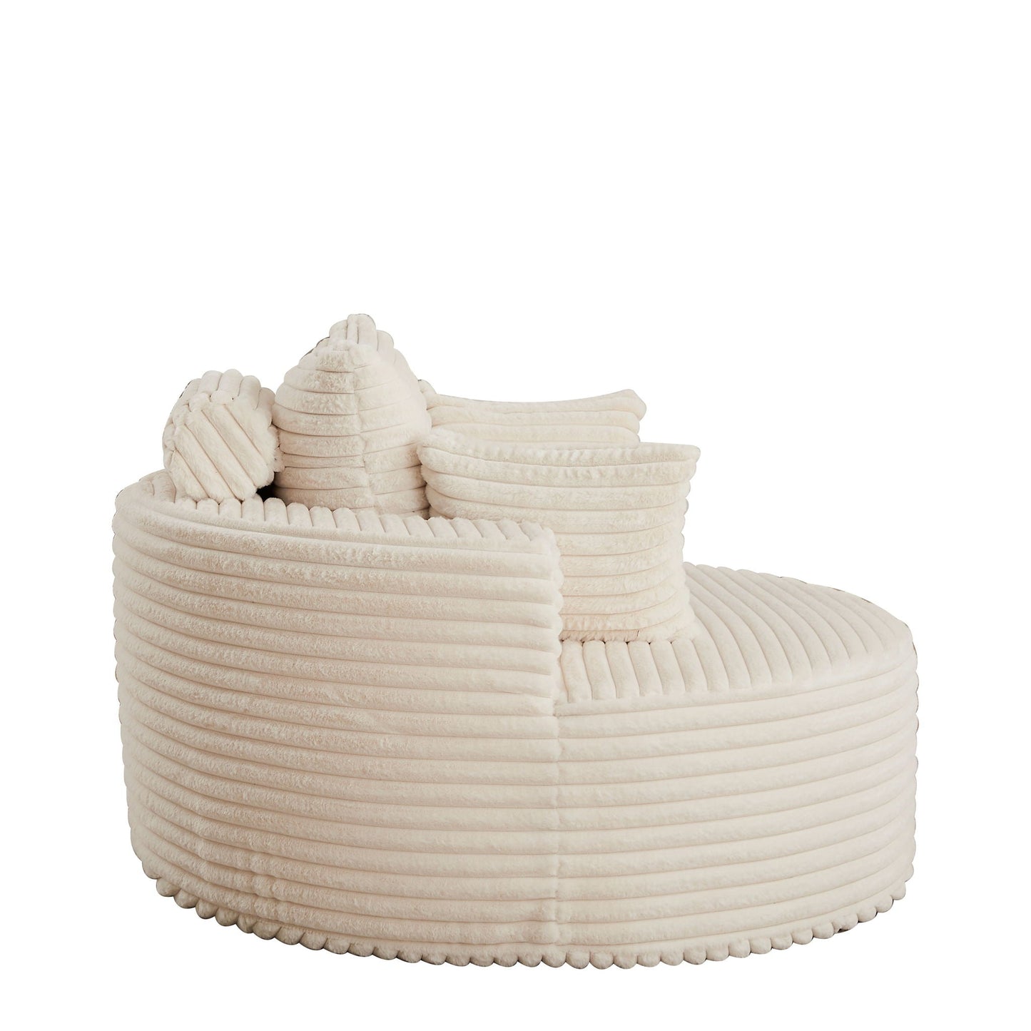 Modern Single Sofa With Backrest Pillow For Living Room
