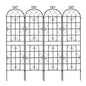 Metal Garden Rustproof Trellis For Climbing Plants Outdoor Flower Support