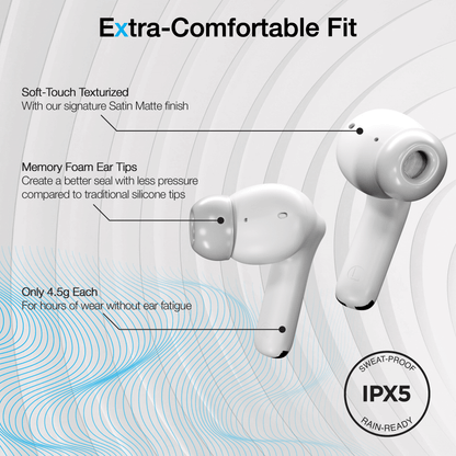 Naztech Xpods ANC Active Noise Cancelling True Wireless Earbuds with Wireless Charging Case
