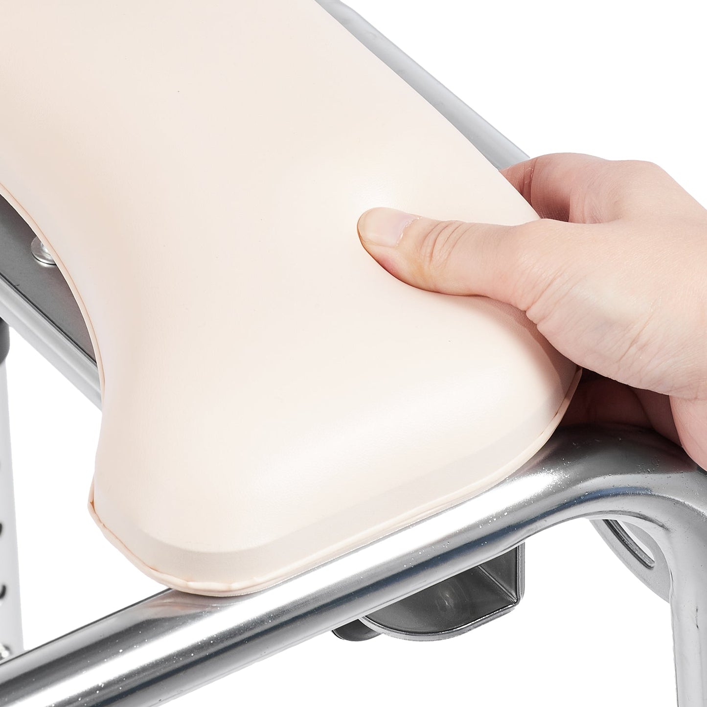 Commode Chair with Padded Seat and Adjustable Height