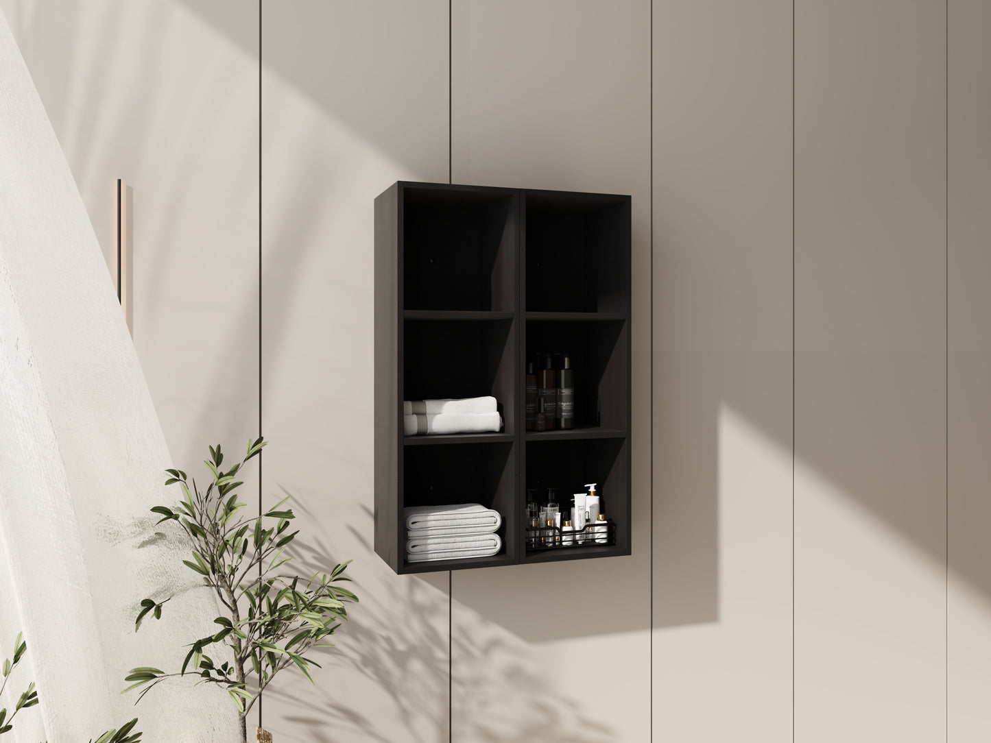 24 Inch Wall Mounted Storage Shelves Combination