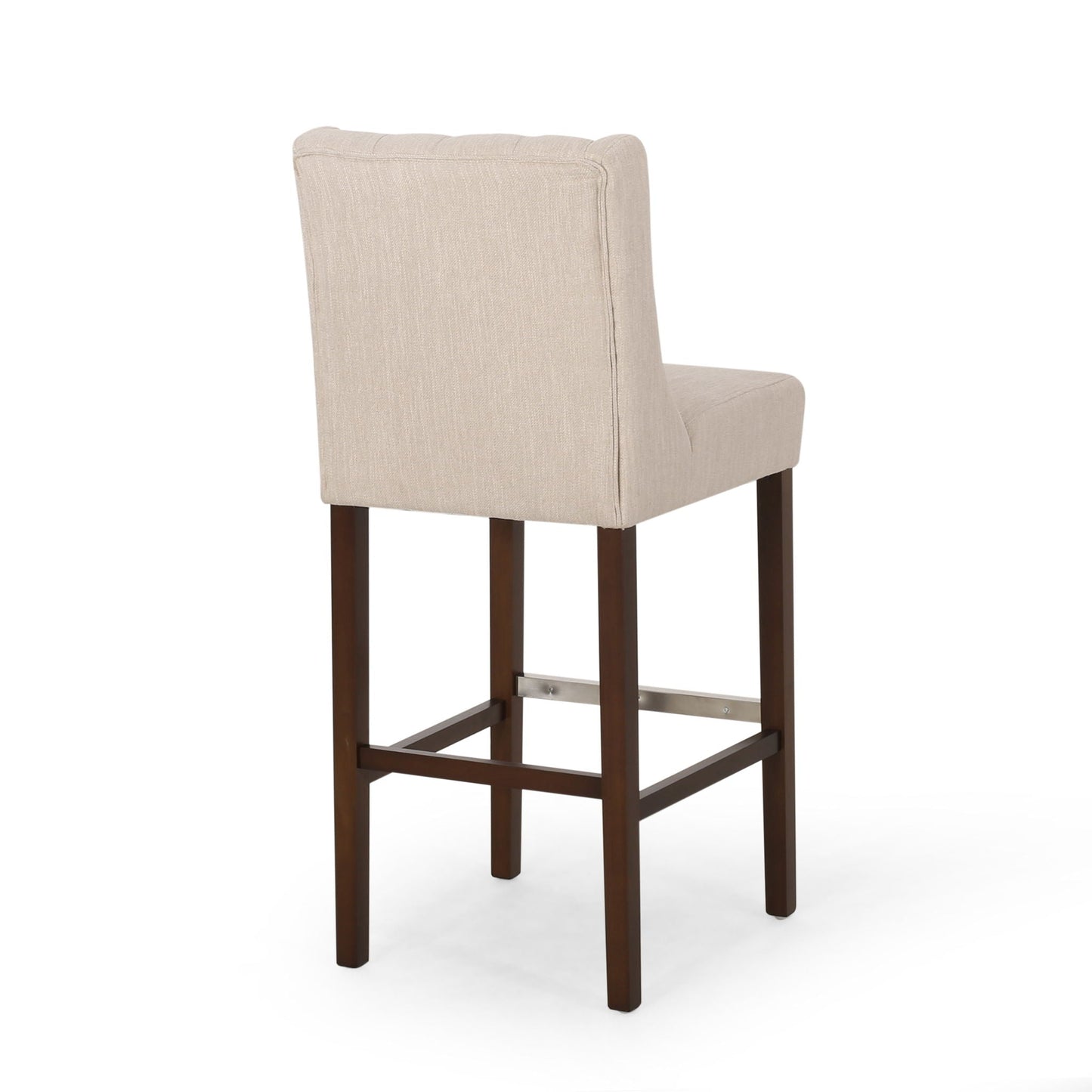 Solstara Upholstered Dining Barstool with Button Tufted and Wing Back
