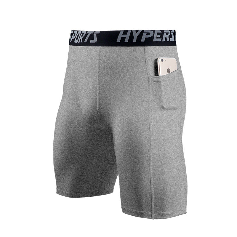Tight-fitting High Elastic Pocket Cycling Shorts Quick-drying Plus Size