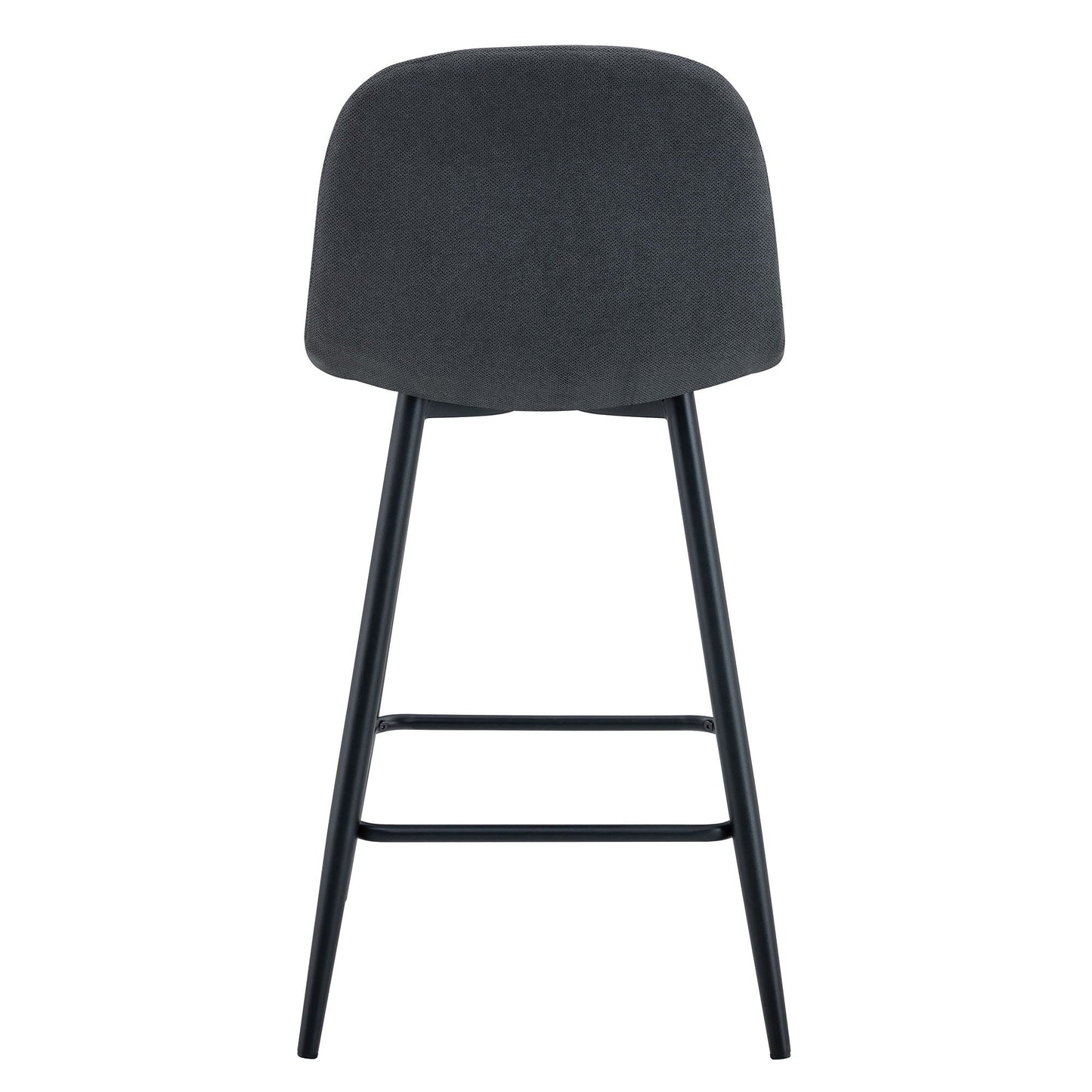 Modern Bar Chair Rounded Backrest (Set of 2)