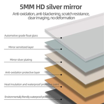 LED Bathroom Mirror With 3 Color Dimmable Backlight
