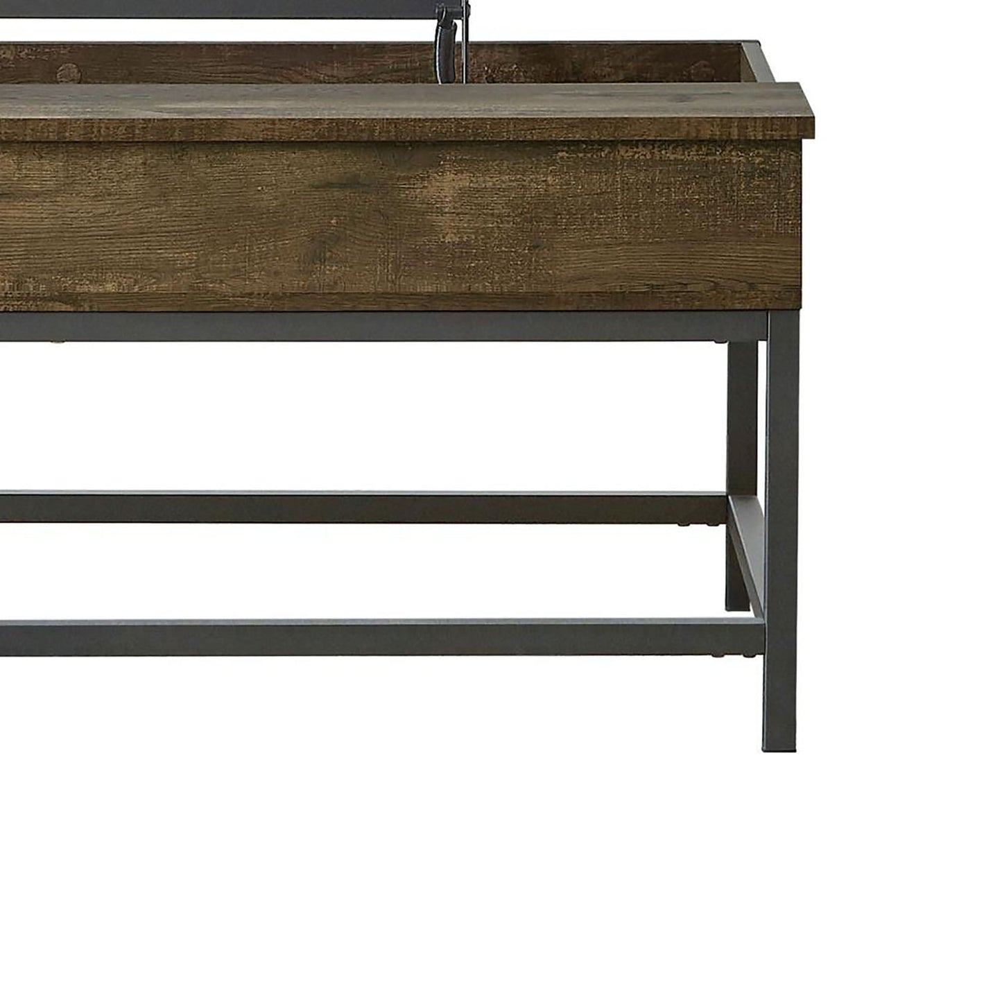 Lift Top Coffee Table With Adjustable Height - Brown