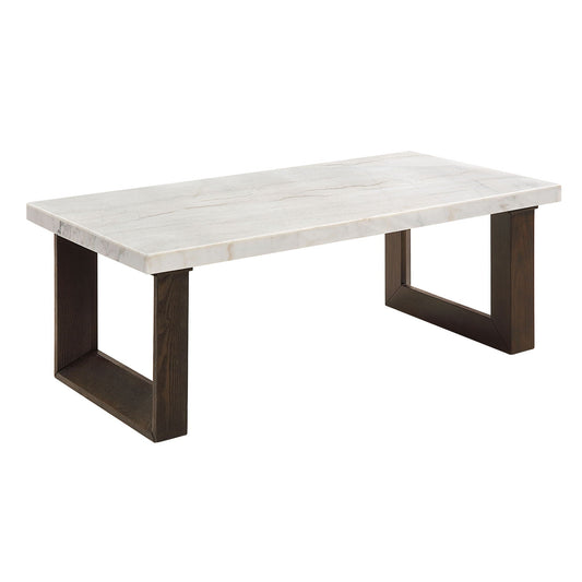 Edwyn Natural Marble Top End Table