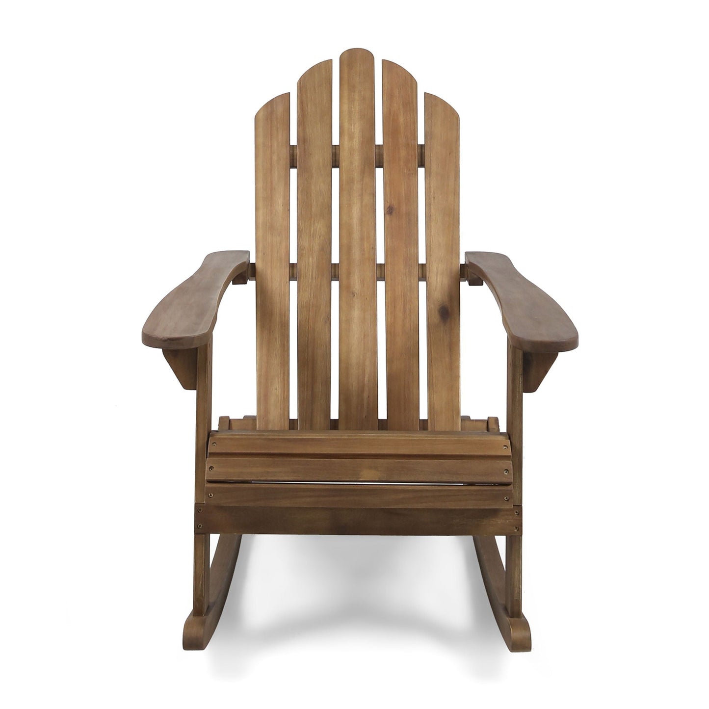 Echoes Outdoor Acacia Wood Adirondack Rocking Chair