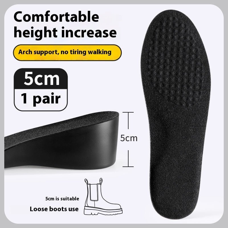 Male Invisible Shock-absorbing Inner Height Increasing Insole