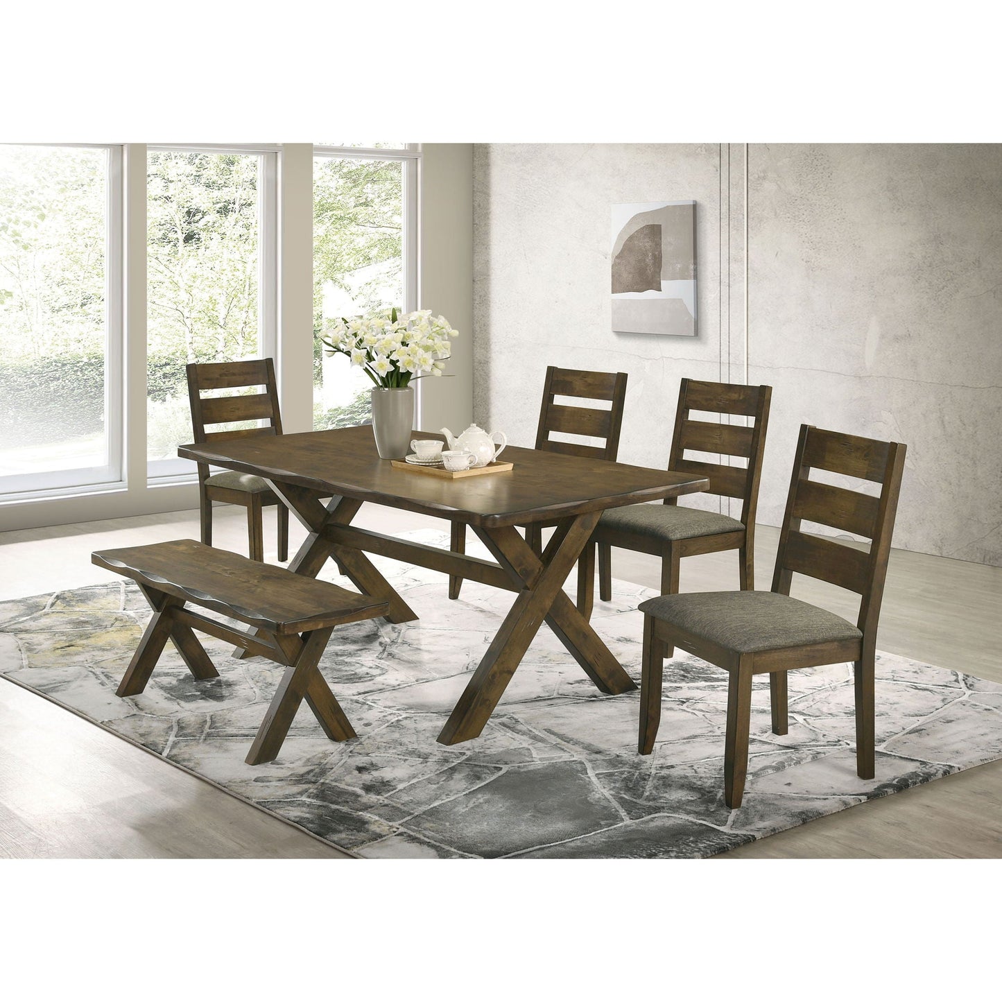 Knotty - Dining Bench - Brown