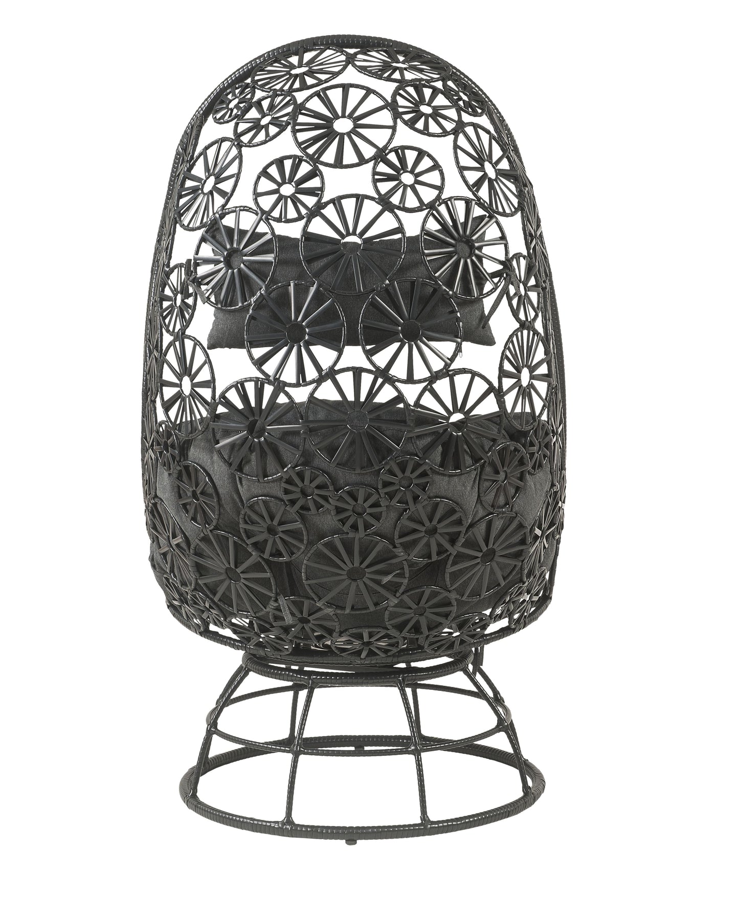 Hikre Clear Glass Patio Furniture Set