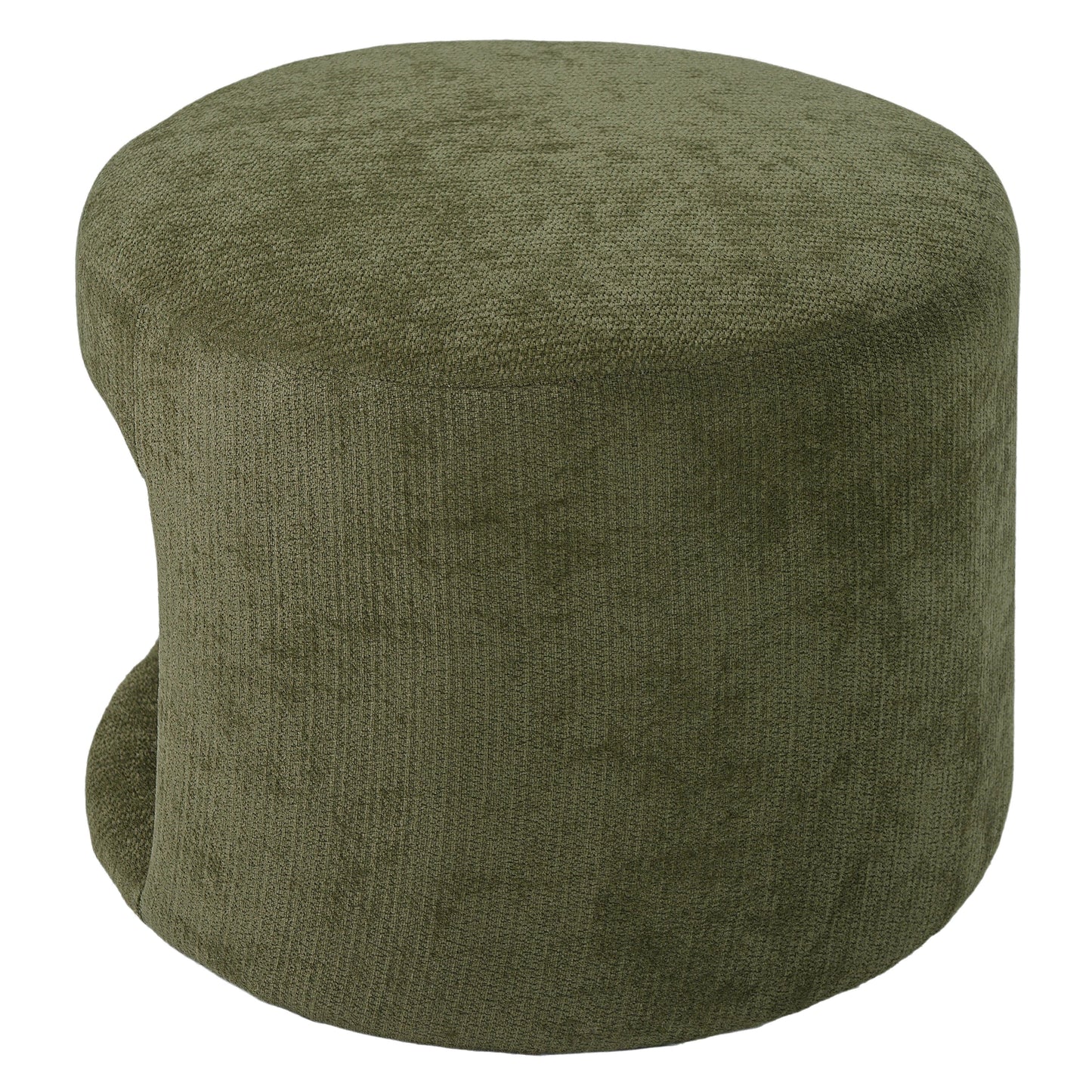 Green Pet Friendly Ottoman with Removable Pet Cushion and Hidden Pet Nook