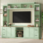 4-in-1 Entertainment Center Wall Unit with Bookshelf for TVs Up to 70"