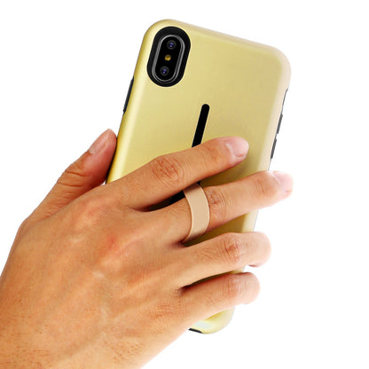 Finger Strap Phone Case for iPhone X Drop-protection Finger Ring Rugged Phone Case with Kickstand Dual Layer Case