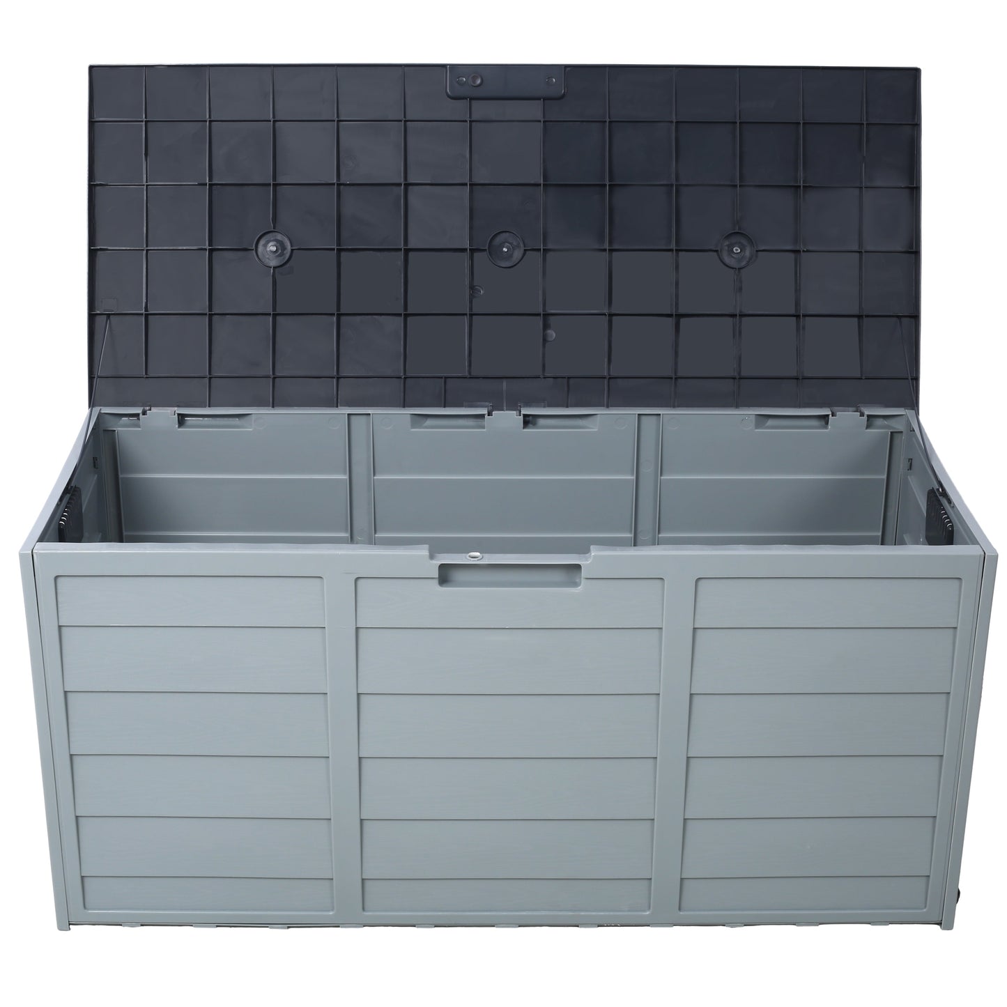 All Weather UV Pool Deck Box Storage Shed Bin with Wheels