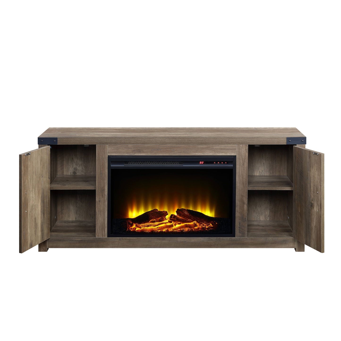 Tobias - Fireplace - Oak / Rustic