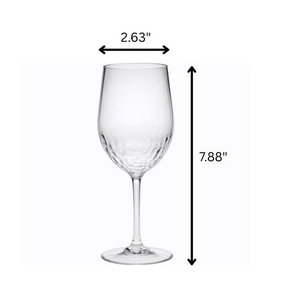 Tritan Hammer - Leadingware Unbreakable Design Plastic Wine Glasses (Set of 4), Bpa Free, 12Oz - Clear
