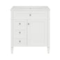 Bathroom Vanity With Top Sink, Modern Bathroom Storage Cabinet With 2 Drawers And A Tip-Out Drawer
