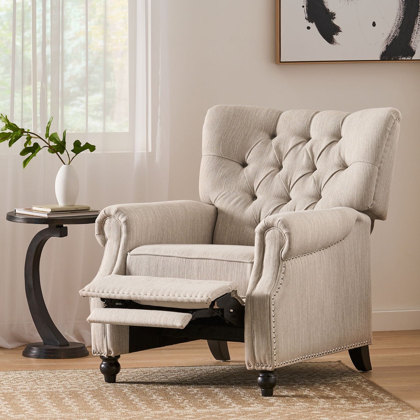 Welch Contemporary Tufted Pushback Recliner