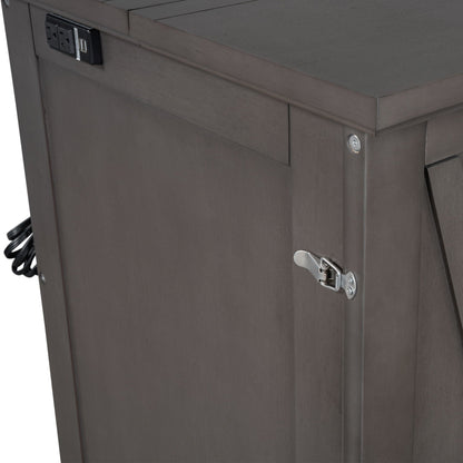 Murphy Bed Chest Cube Cabinet With Charging Station And Large Storage Drawer