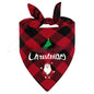 Wan Christmas Pet Triangle Plaid