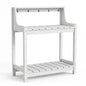 Potting Benches for Outside, HDPE Garden Potting Table with Storage